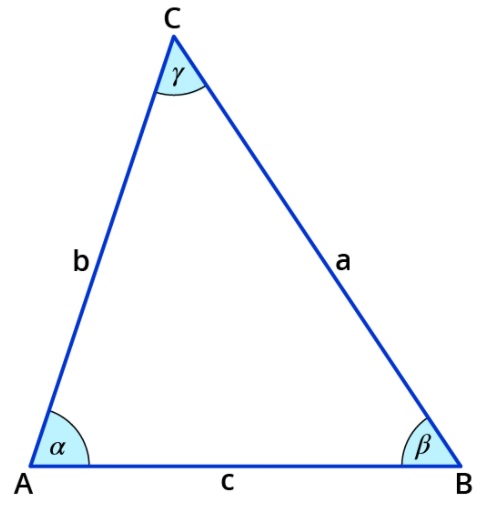 Dreiecke beschriften, Mathematik